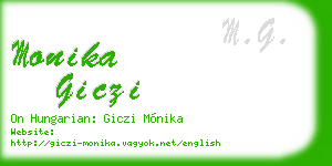 monika giczi business card