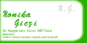 monika giczi business card